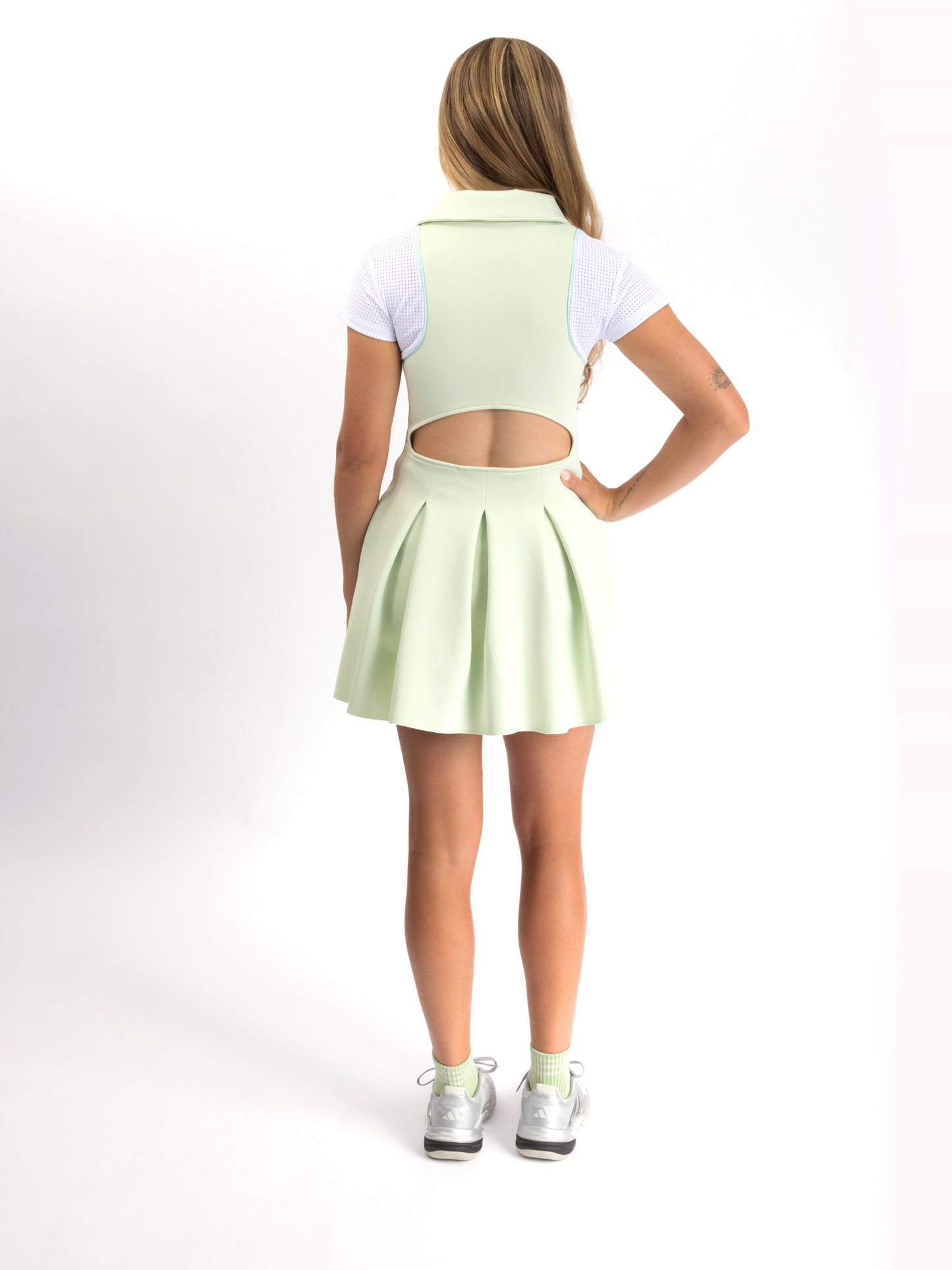 THE ELEMENT DRESS IN MATCHA