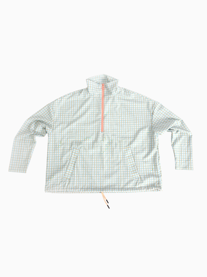 THE ROUTINE JACKET IN SHERBET GRID